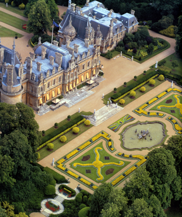 Aerial view of Waddesdon Manor Aerial view of Waddesdon Manor