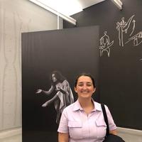 Image of student on placement at museo moderno